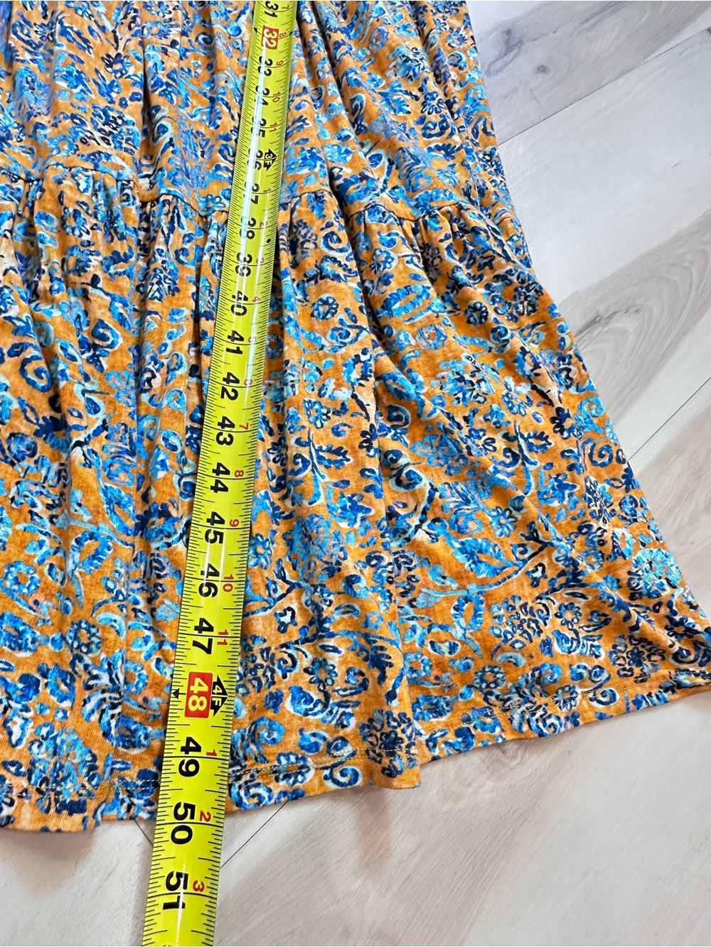 Peruvian Connection sleeveless tiered maxi dress Sz M cottage-core ruffled skirt - Picture 8 of 10
